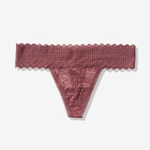 PINK VS 💕 Lace Logo Thong Panty
